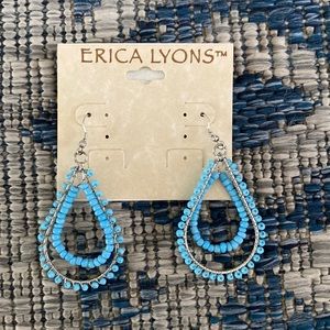 Beaded drop earrings